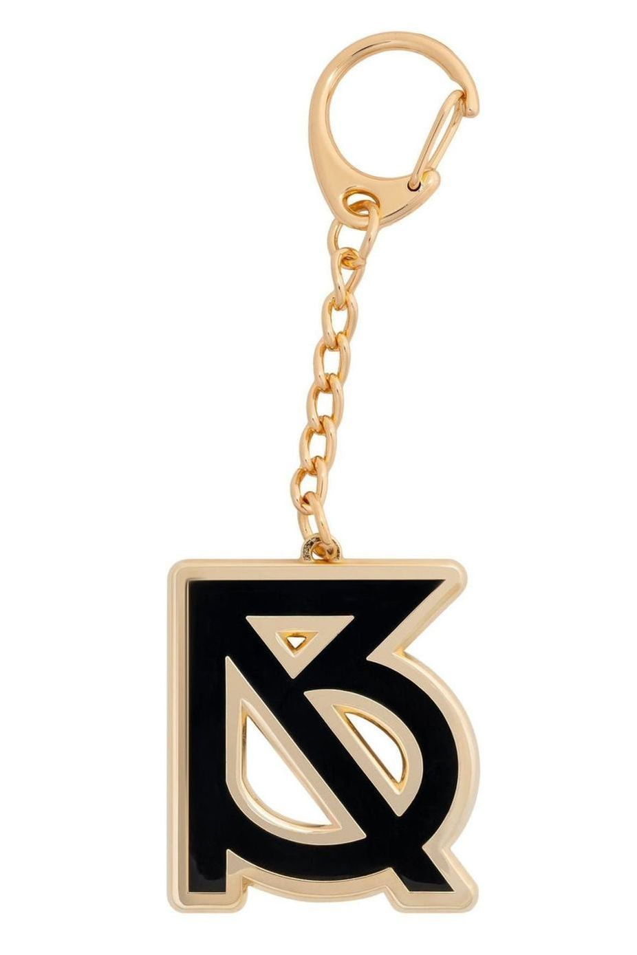 Logo Keychain: Gold/Black