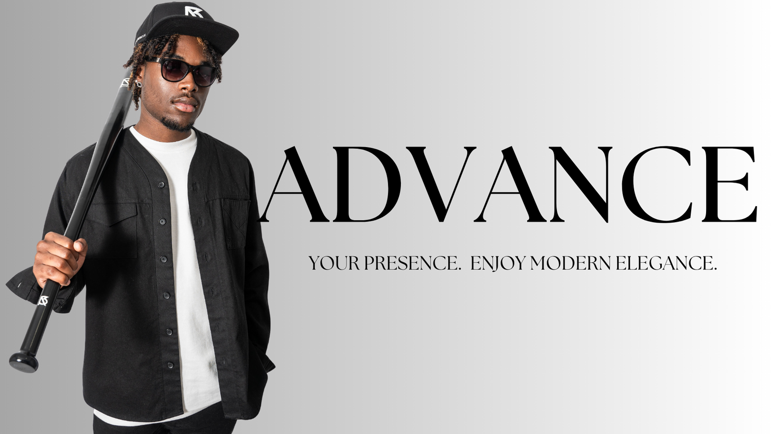 Signature black Brian Americus Herman V-neck button-up shirt, representing exclusive menswear.