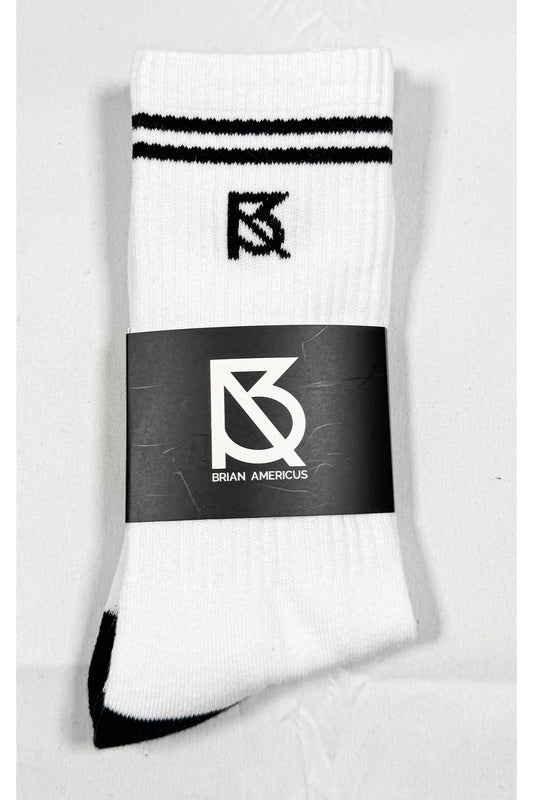 Socks_2 Bar (White/Black)