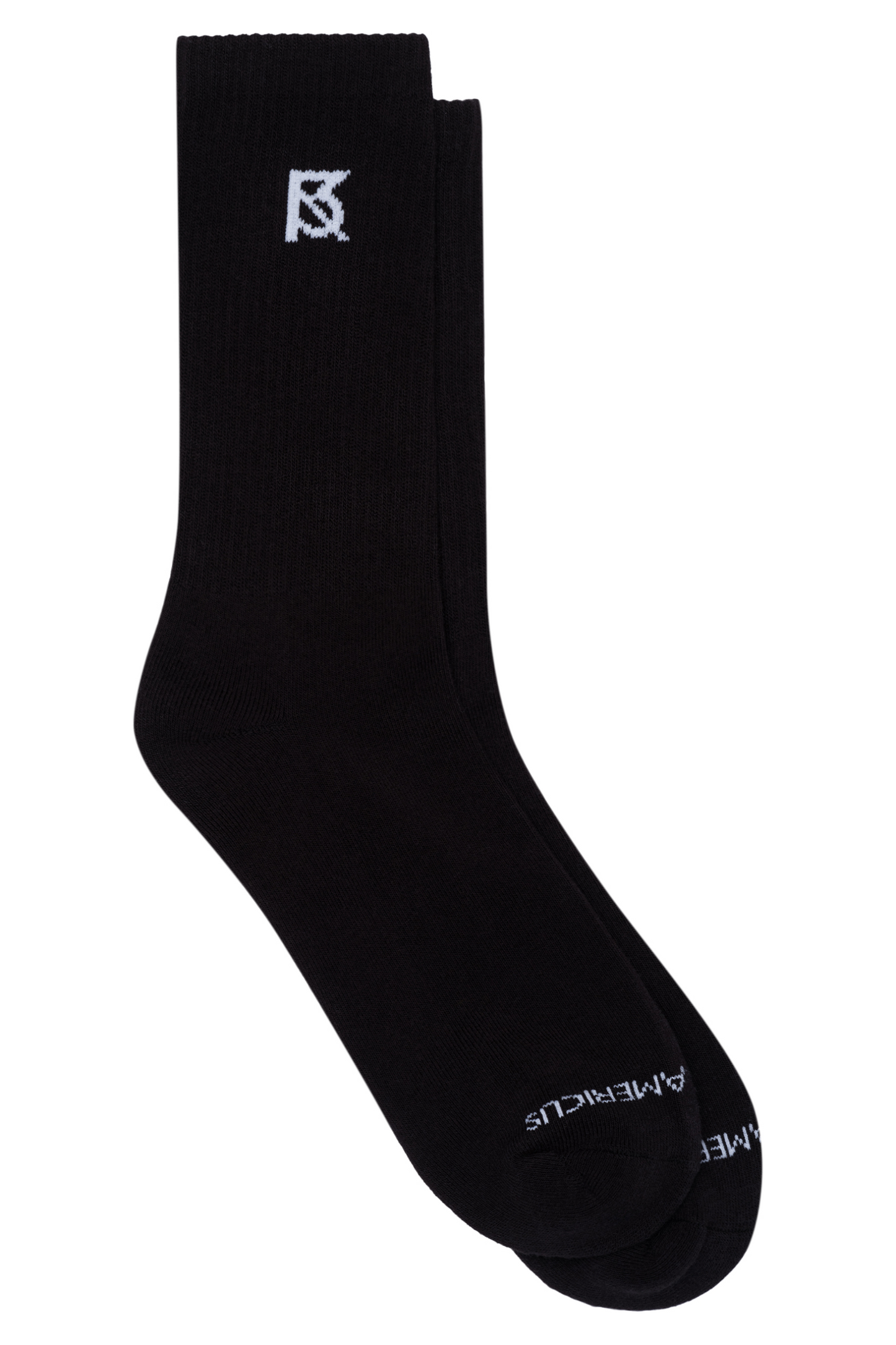 Logo Socks: Black/White