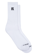 Logo Socks: White/Black
