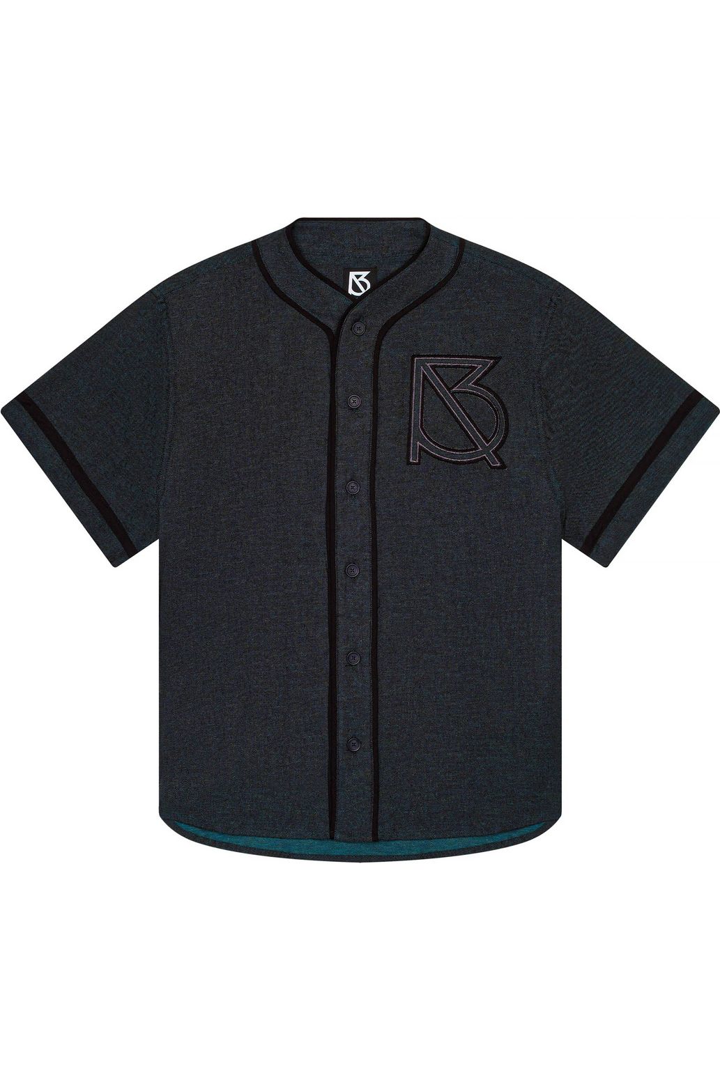 Edward Baseball Jersey: Black/Green