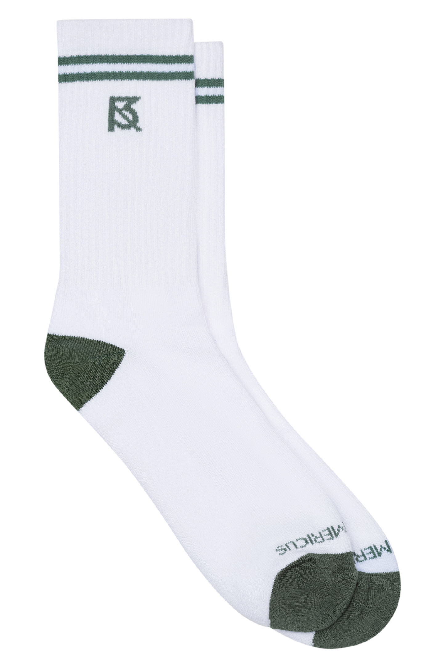 Logo Socks_2 Bar: White/Olive