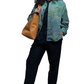 Herman V Neck Button Up Shirt: Olive Tie Dye