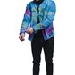 Herman V Neck Button Up Shirt: Light Denim Tie Dye