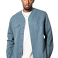 Herman V Neck Button Up Shirt: Royal Blue