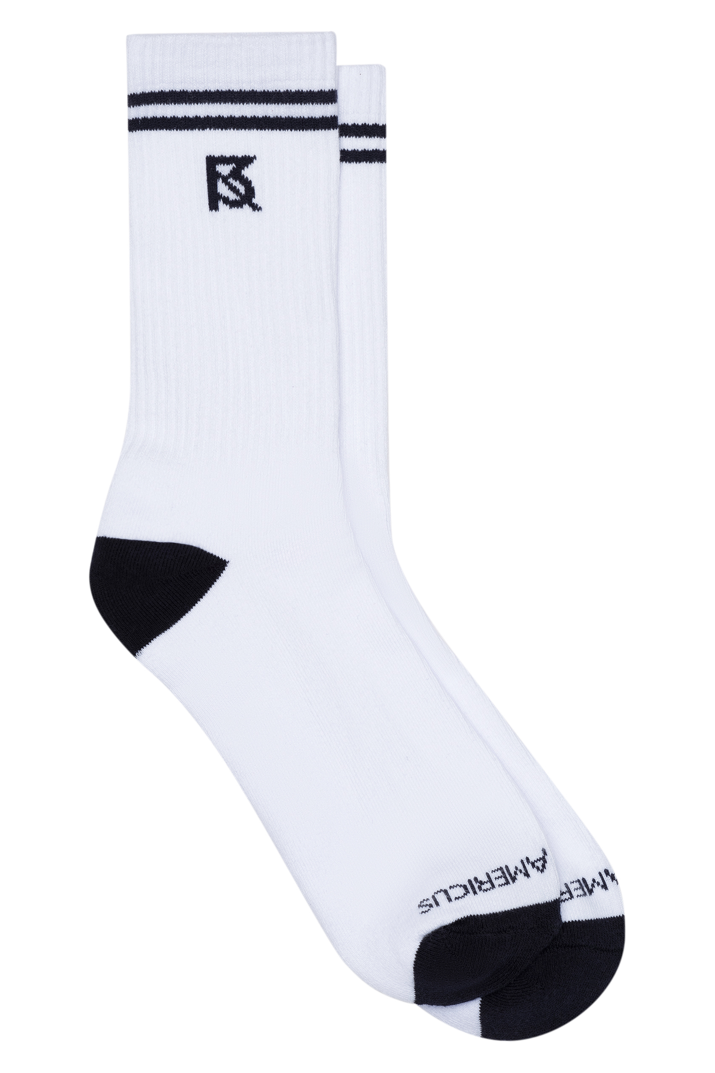 Logo Socks_2 Bar (White/Black)