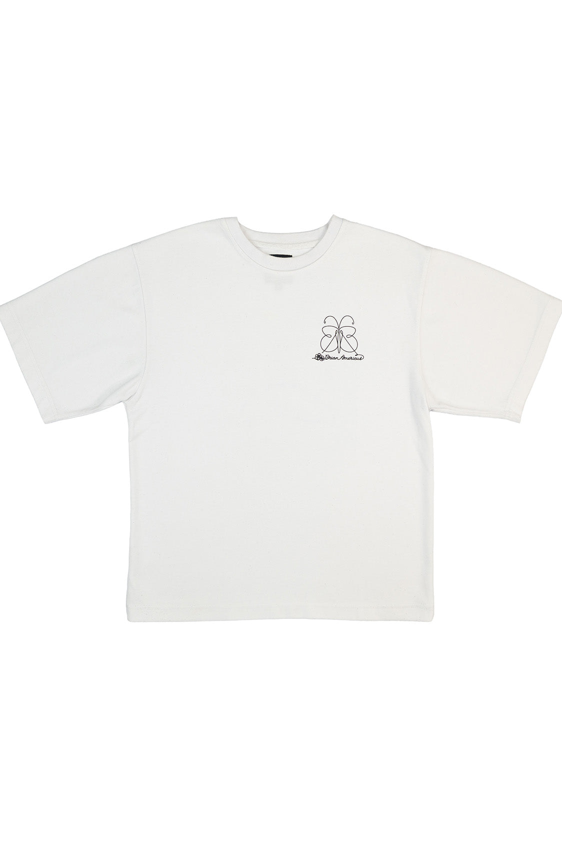 B A Butterfly Cropped Graphic Tee