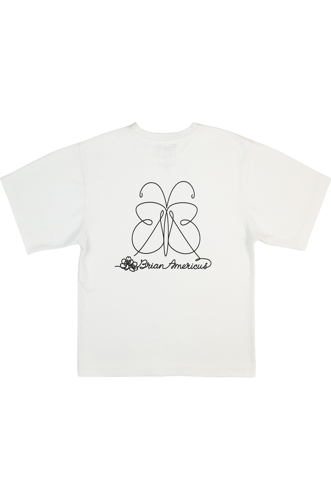 B A Butterfly Cropped Graphic Tee