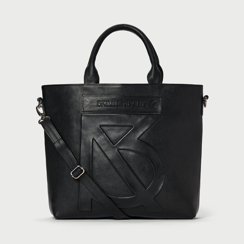 Black Leather Tote