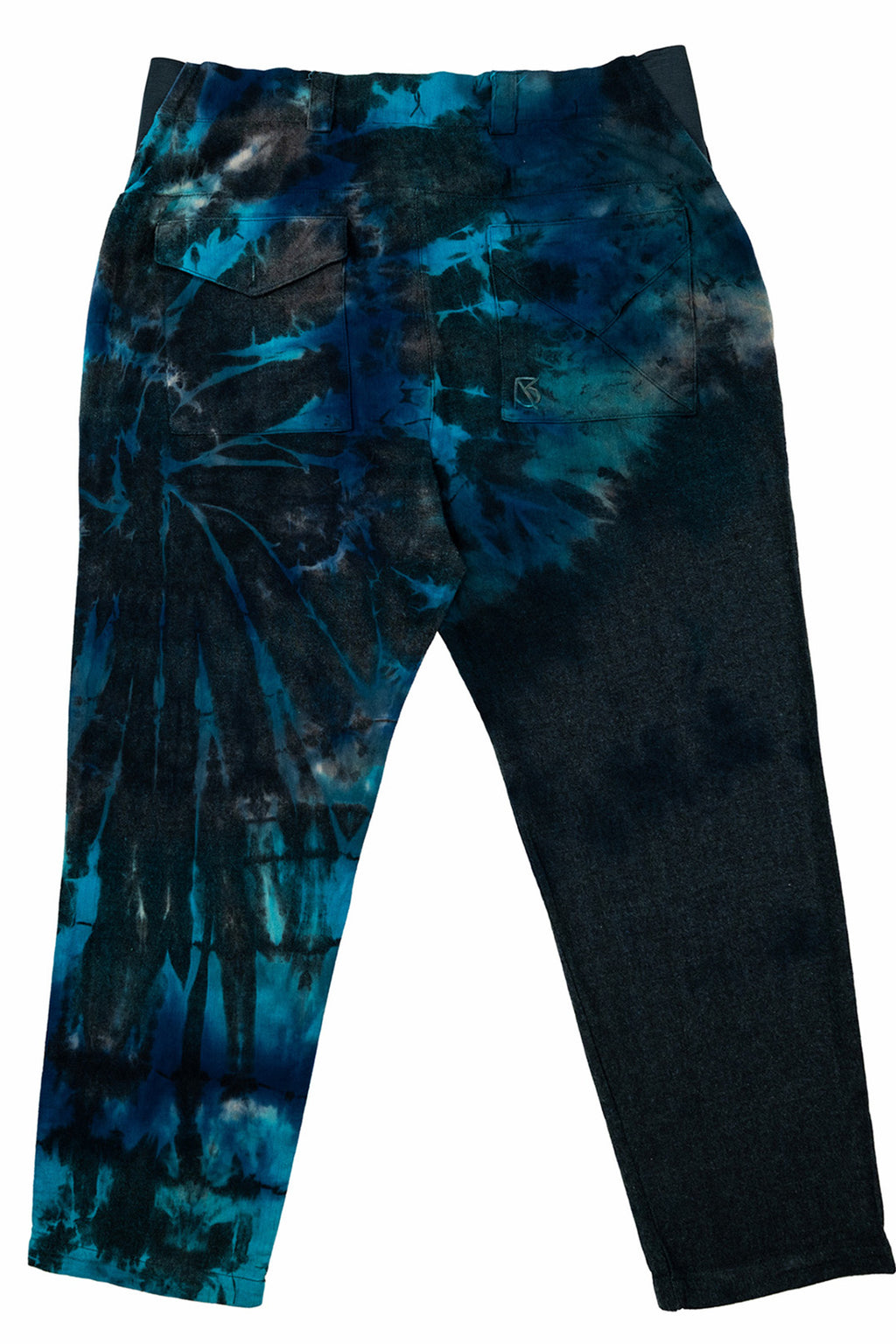 Charles Regular-Fit Cropped Trousers: Black/Green TD
