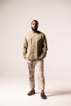 Charles Regular-Fit Cropped Trousers: Beige TD v1