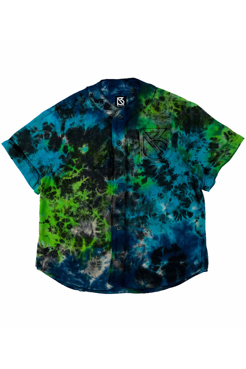 Edward Baseball Jersey: Black/Green TD