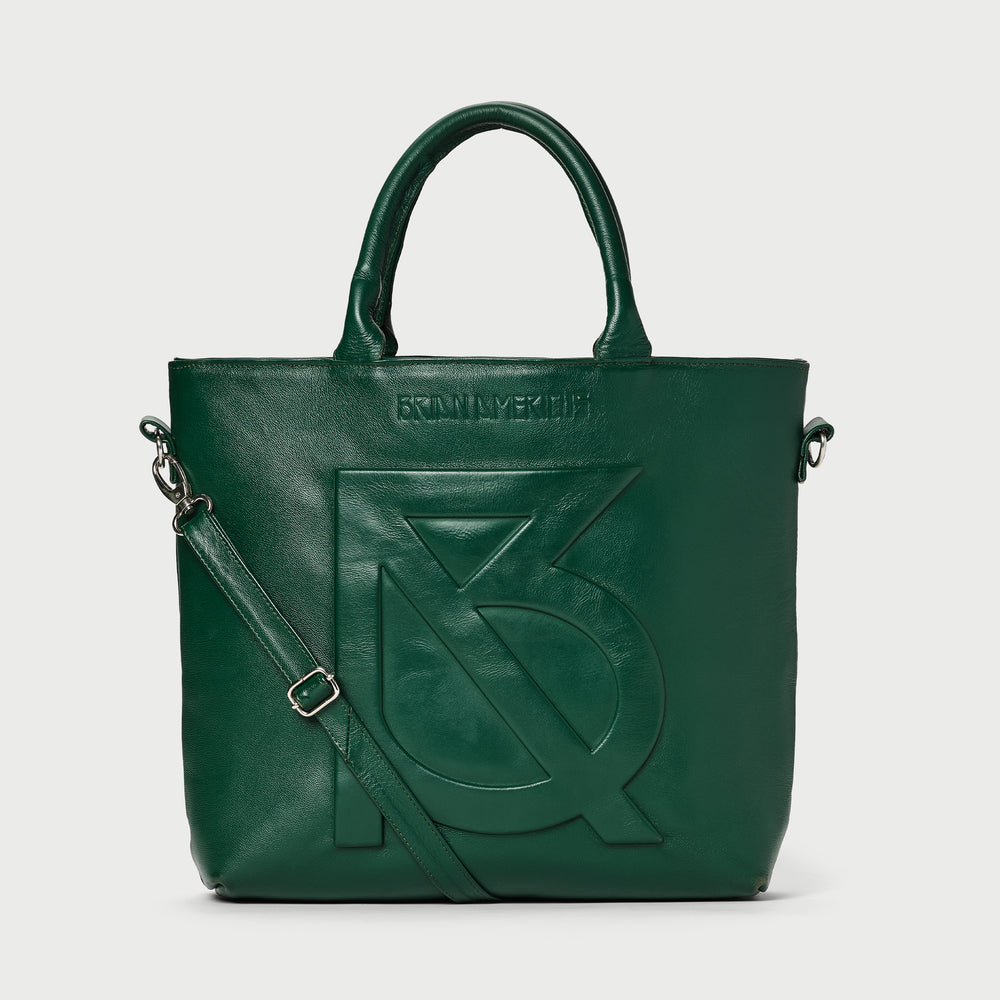 Green Leather Tote