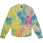 Herman Hand-Dyed V Neck Button Up Front View Yellow