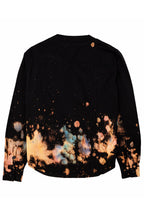Herman V Neck Button Up Shirt: Black Tie-Dye v3