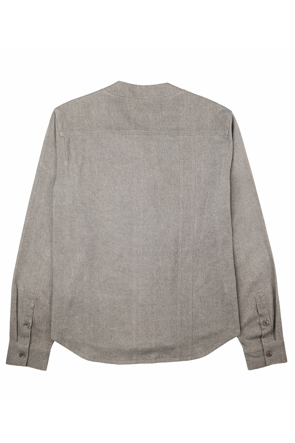 Herman V Neck Button Up Shirt: Gray