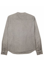 Herman V Neck Button Up Shirt: Gray