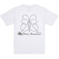 B A Butterfly oversized cropped gracphic t-shirt with BA butterfly logo design back