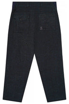 The Charles Regular-Fit Cropped Trousers - Blk/Grn – Back View