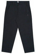 The Charles Regular-Fit Cropped Trousers - Blk/Grn – Front View