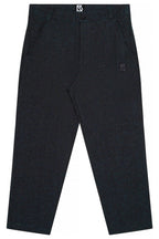 The Charles Regular-Fit Cropped Trousers - Blk/Grn – Front View