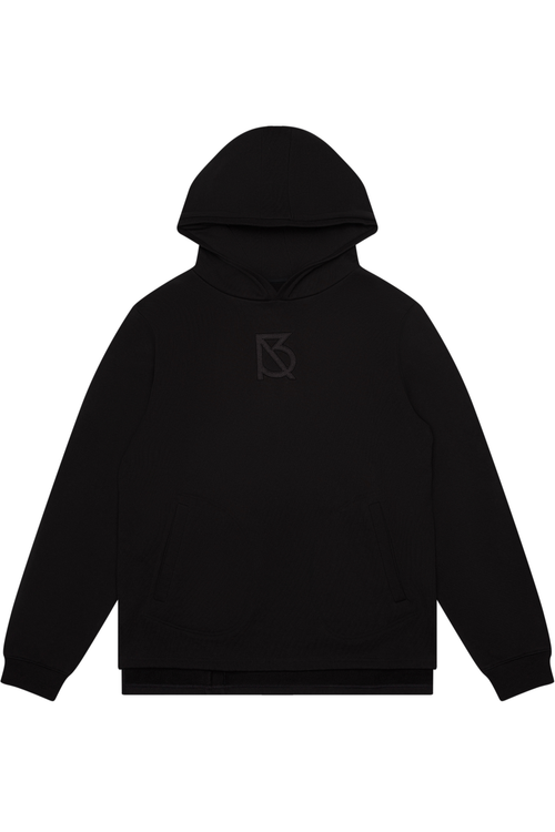 Howard Hoodie in black by Brian Americus, an urban essential for comfort and versatile streetwear style.