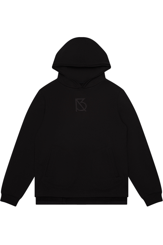 Howard Hoodie in black by Brian Americus, an urban essential for comfort and versatile streetwear style.