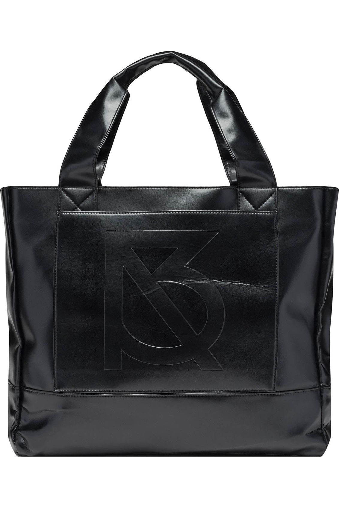 Black Minoso Faux Leather Tote Bag by Brian Americus, perfect for modern, stylish everyday use.
