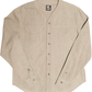 Herman V Neck Button Up Shirt: Gray