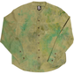 Herman V Neck Button Up Shirt: Olive Tie Dye