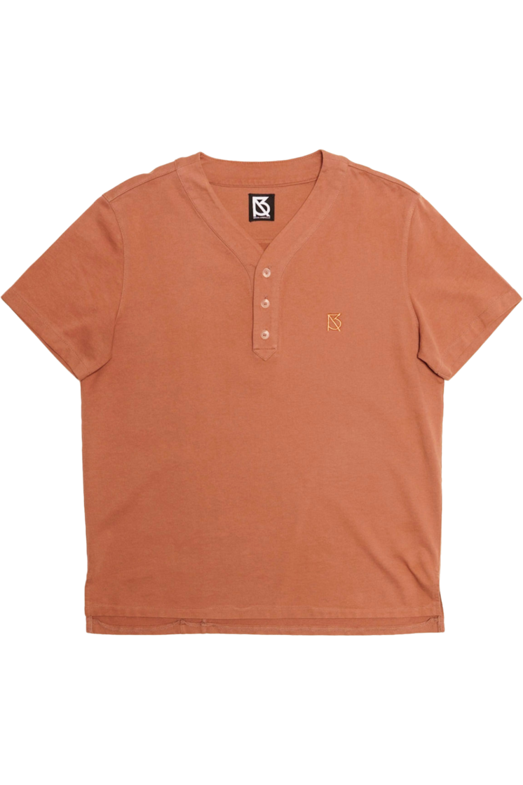 Men's v Neck henley shirt