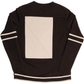 The Douglas Crewneck Jersey with Embossed Logo Back Black