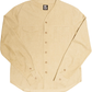 The Herman Signature V-Neck Button Up Shirt Front View Beige
